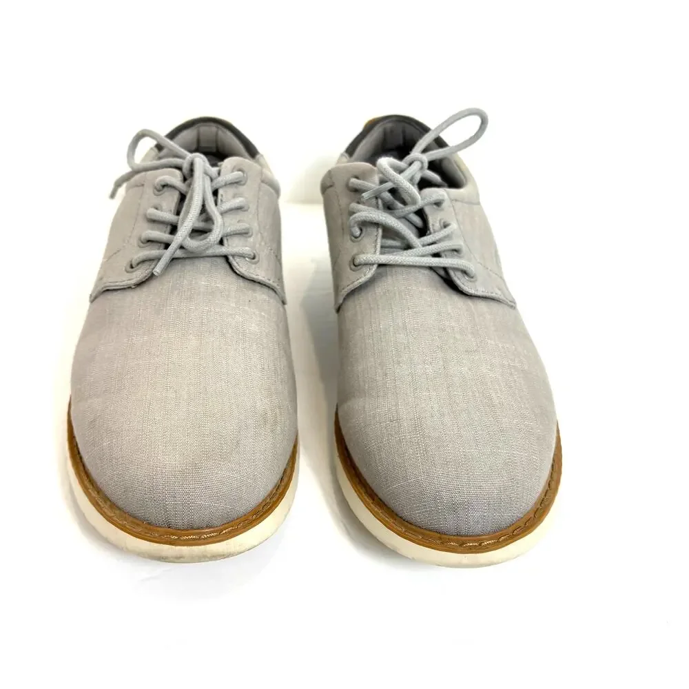 TOMS - Men's Navi Crosshatch Sport Bottom Oxford Dress Shoes-Gray- 12